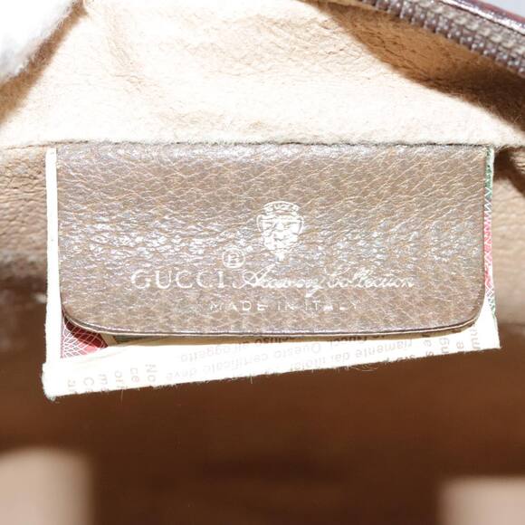 GUCCI Web Sherry Line GG Supreme Shoulder Bag Pvc Beige 98 02 004 - Picture 16 of 16